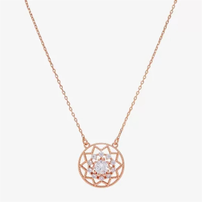 quality Collar de colgante de oro rosa amarillo de 18 quilates factory