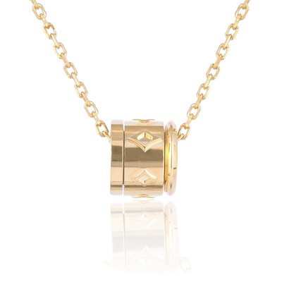 quality Collar de oro amarillo de 18 quilates refinado factory